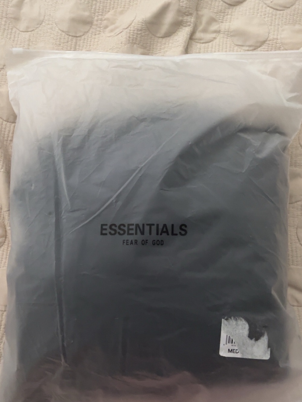 Fear of God ESSENTIALS Black Pillowcase / Pillow Cover